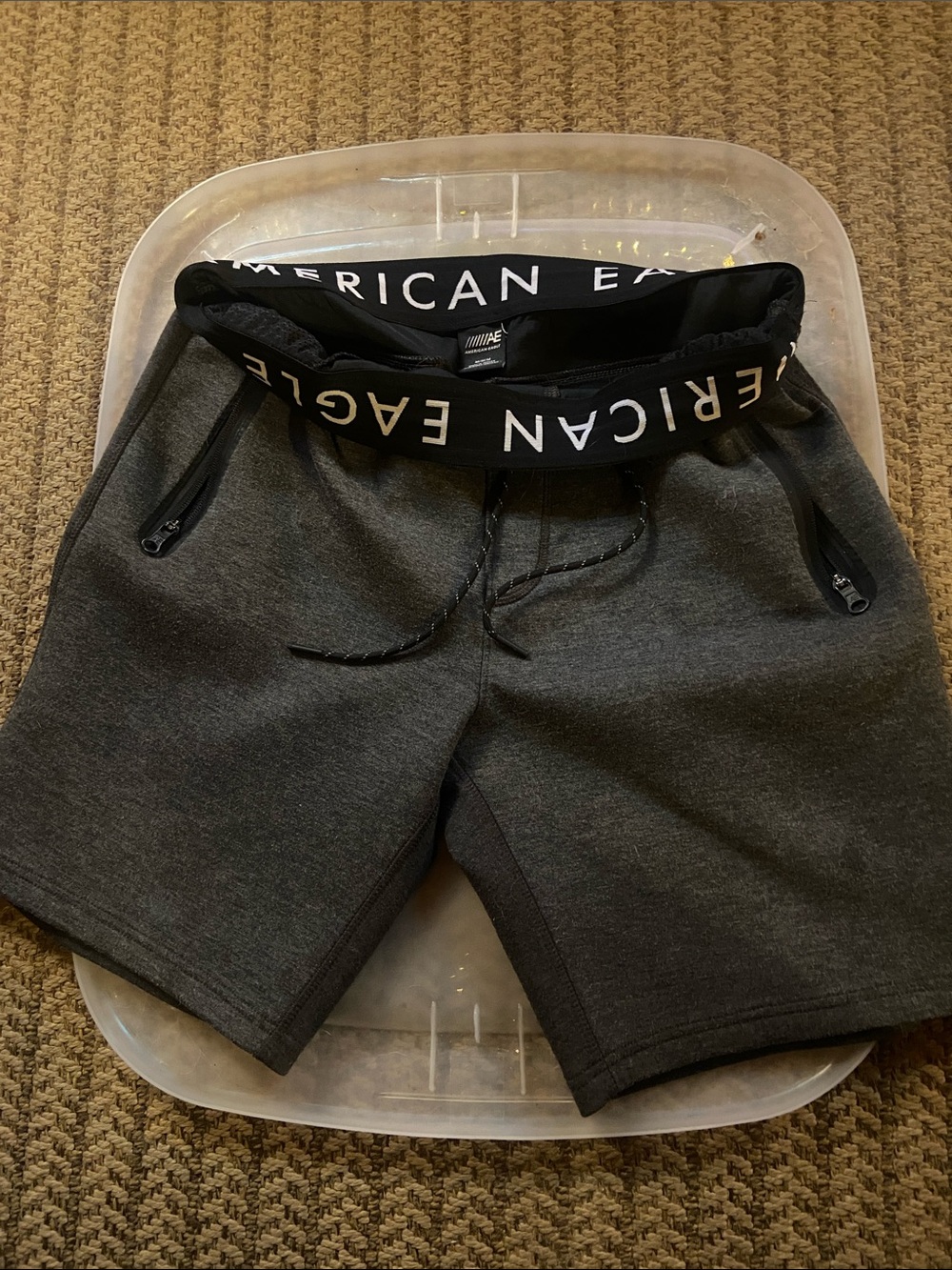 American Eagle Outfitters Men’s Dark Gray Athletic Shorts